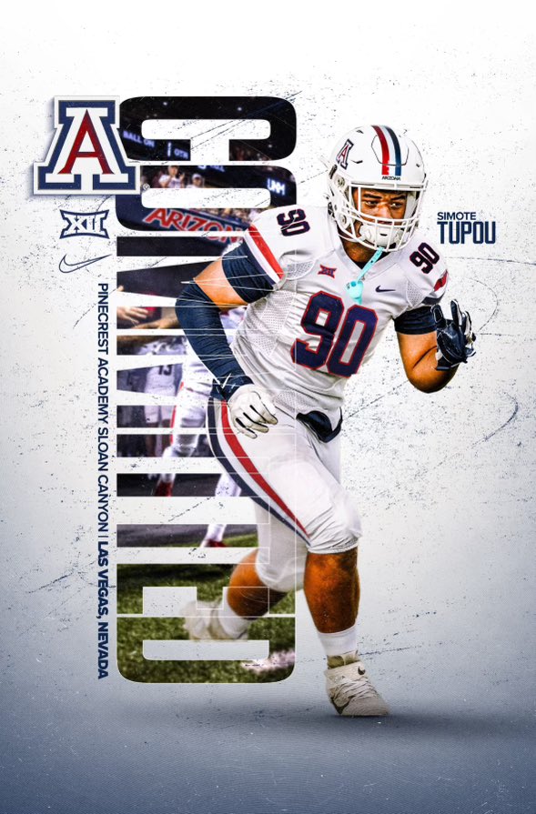 Simote Nuku’atea Tupou🇹🇴 (@simotetupou) on Twitter photo God is good. I am blessed to announce I am committing to the University of Arizona <a href="/uarizona/">University of Arizona</a> Mahalo to Coach <a href="/CoachJsalavea/">Joe Salave'a</a> for believing in me and mentoring me. The grind won’t stop.
This is only the beginning.
<a href="/BrandonHuffman/">Brandon Huffman</a> <a href="/ZReyes_PRZ/">Zack Reyes</a>
<a href="/GregBiggins/">Greg Biggins</a> <a href="/BlairAngulo/">Blair Angulo</a> <a href="/Rivals/">Rivals</a> God is good. I am blessed to announce I am committing to the University of Arizona <a href="/uarizona/">University of Arizona</a> Mahalo to Coach <a href="/CoachJsalavea/">Joe Salave'a</a> for believing in me and mentoring me. The grind won’t stop.
This is only the beginning.
<a href="/BrandonHuffman/">Brandon Huffman</a> <a href="/ZReyes_PRZ/">Zack Reyes</a>
<a href="/GregBiggins/">Greg Biggins</a> <a href="/BlairAngulo/">Blair Angulo</a> <a href="/Rivals/">Rivals</a>
