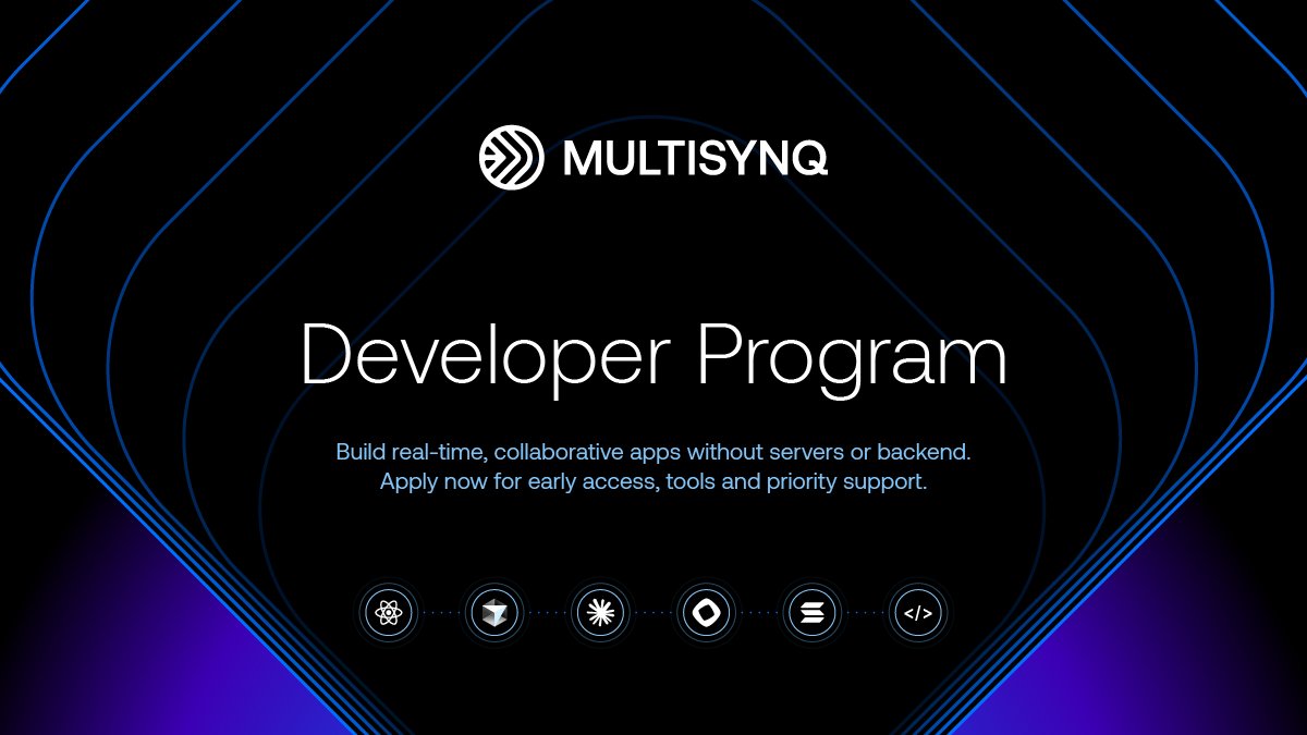The Multisynq Developer Program is live.

We’re inviting the first wave of builders to create the next internet: real-time, multiplayer, AI-native.

No backend. No servers. No limits.

Join the program and help shape what’s next👇
