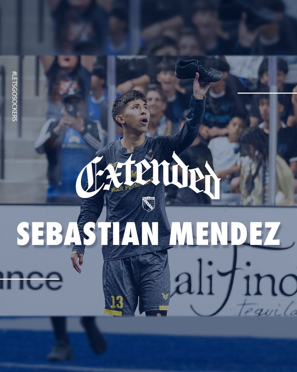 OFFICIAL: We have signed midfielder Sebastian Mendez to a five-year contract extension through the 2029-30 season.
