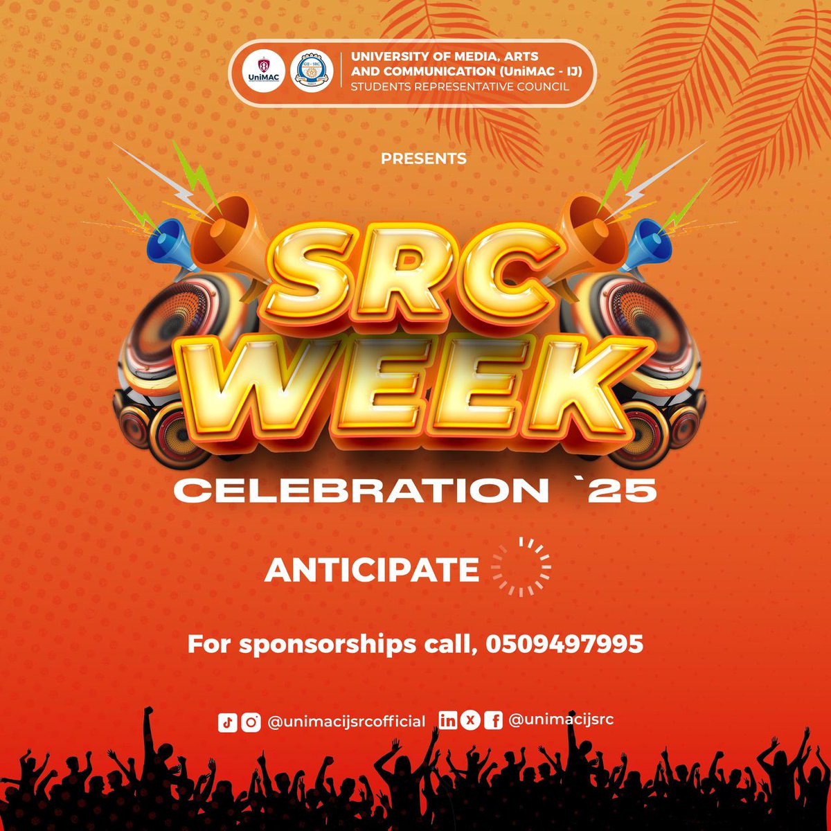 UnimacijSrc's tweet image. It’s that time again! 🔥
SRC WEEK CELEBRATION ‘25 is officially ON! 🎊
Get ready for back-to-back fun, vibes, and unforgettable moments!
You don’t want to miss this. 
Stay glued, we’re just getting started! 

JOY IS HERE 🙌
