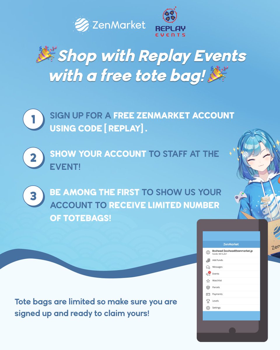 TheVGMarket's tweet image. Sponsors @zenmarket_en are bringing exclusive perks on Sunday to Bristol, like FREE tote bags, scratch cards with money off shipping fees &amp;amp; bonus credit with sign up code REPLAY 💸 ZenMarket makes shopping direct from Japan easy 👉 go.zenmarket.jp/replayevents 🔥

#BristolGamingMarket