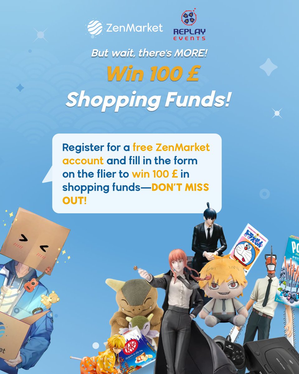 TheVGMarket's tweet image. Sponsors @zenmarket_en are bringing exclusive perks on Sunday to Bristol, like FREE tote bags, scratch cards with money off shipping fees &amp;amp; bonus credit with sign up code REPLAY 💸 ZenMarket makes shopping direct from Japan easy 👉 go.zenmarket.jp/replayevents 🔥

#BristolGamingMarket