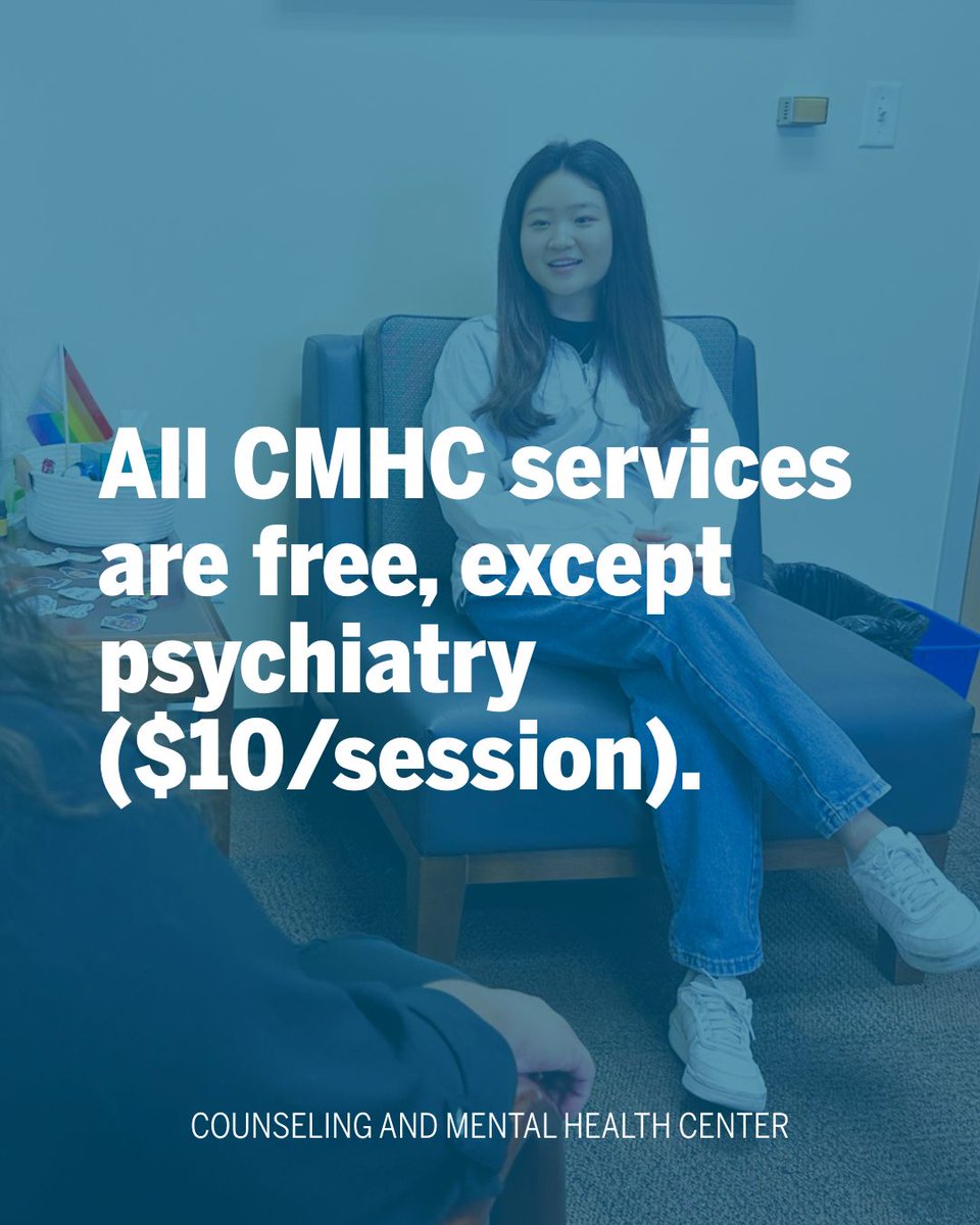 Healthyhorns's tweet image. Did you know? All services at the Counseling and Mental Health Center are free, except psychiatric care, which is $10 per session.
Learn more 👉 buff.ly/er3hycI