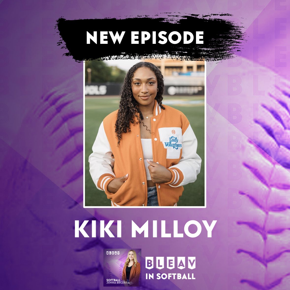 BleavInSoftball's tweet image. 🟠 NEW EPISODE 🟠
This week, host @JennaBecerra01 chats with @Vol_Softball All American and Atlanta Smoke rookie @KikiMilloy about her journey on the field, in the classroom, with her family, and beyond.
🎙️🎥 Get it anywhere, including YouTube!
linktr.ee/bleavinsoftball