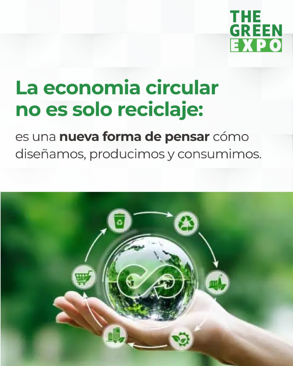 En The Green Expo, descubrirás cómo otras empresas están aplicando ecodiseño, reutilización y materias primas secundarias.
 🔋🌿 Del 2 al 4 de septiembre en Centro Banamex

🔗thegreenexpo.infoexpo.com.mx/2025/ae/web/co… |
#GreenExpo2025 #IndustriaSustentable #FuturoVerde