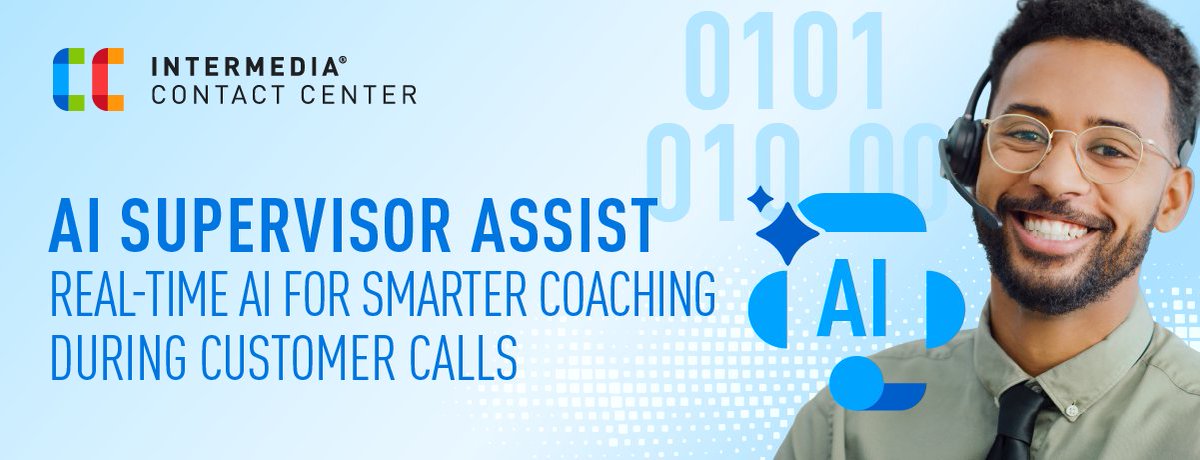 Your supervisors don’t need to wait until after the call to act. With Intermedia’s new AI Supervisor Assist, they get live insights while the conversation is still happening. Real-time coaching just got real. 👏 Read more: ow.ly/4iE350WnOLy