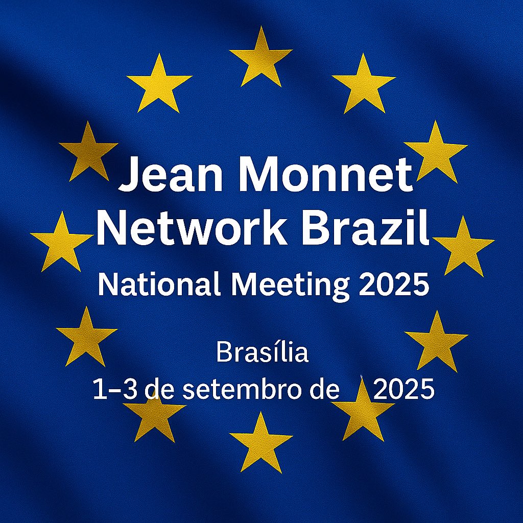 ✨ Com grande alegria e sentimento de honra, compartilho que fui oficialmente convidado pela Delegação da União Europeia 🇪🇺 no Brasil para participar do Encontro Nacional da Rede Jean Monnet Brasil 2025, que ocorrerá entre os dias 1º e 3 de setembro, em Brasília.