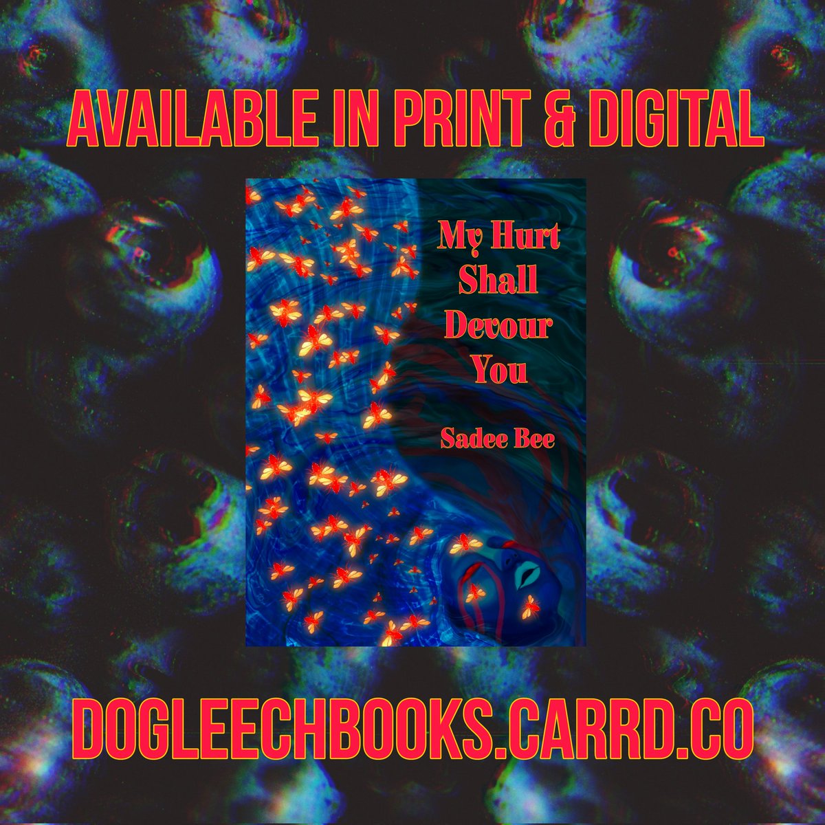 dogleechbooks's tweet image. 🕷 HAPPY RELEASE DAY TO SADEE BEE'S MY HURT SHALL DEVOUR YOU 🕷
🕷 In @SadeeBee's own words, this is a collection exploring the thin line between love, lust, anger, and hate. It is a queer, genderless expression of what it means to want to love and to want to be free. 🕷