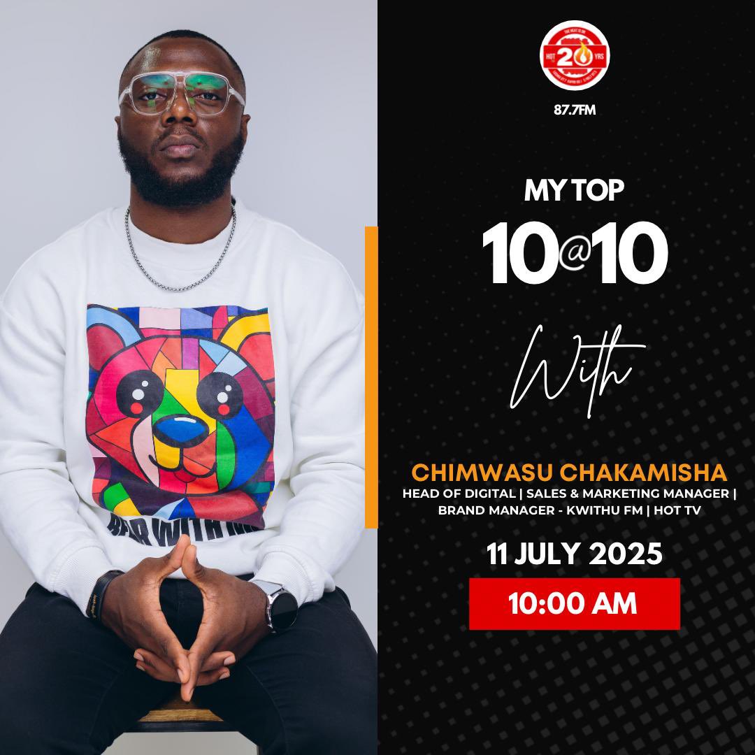 Tomorrow I get to share a bit of my life and a weird playlist most people are not ready for pantu 😅, it’s not easy but I finally managed to put something together. So i hope you will enjoy pantu if not lwenu. 🤣💀 10am on <a href="/HOT877Zambia/">HotFMZambia</a>

#BearWithMe #BearWitness #BearWithChef187