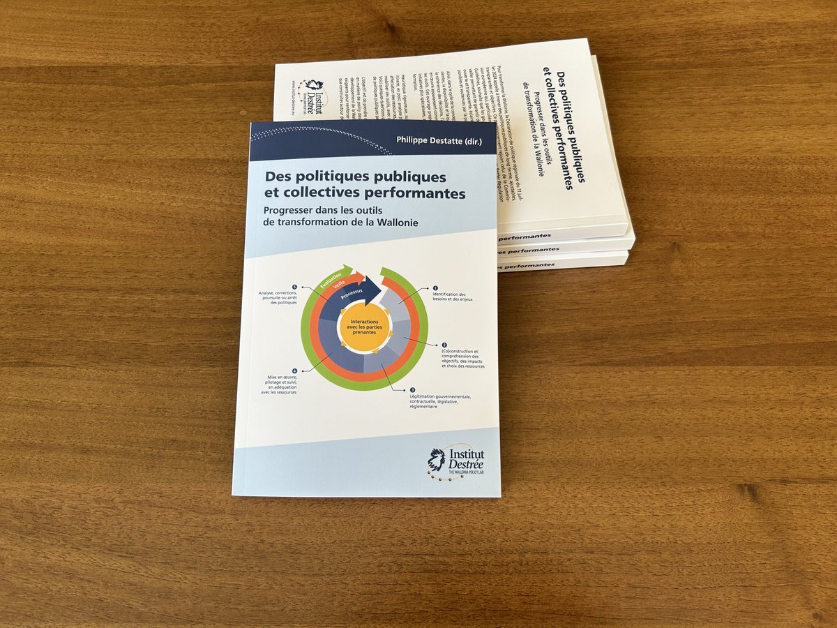 Le livre est sorti : "Des politiques publiques et collectives performantes". Une consolidation, sous la direction de <a href="/PhD2050/">Philippe Destatte 🍀</a> , des travaux de la journée d'étude du 21 mars 2025 au Parlement de Wallonie. 
institut-destree.eu/politiques-pub…