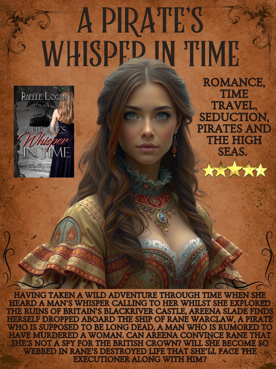 Is she hearing a ghost, a voice on the wind, or is something sinister afoot?  

A man's haunting whisper calls to Areena Slade as she explores the ruins and cave of Britain's Blackriver Castle.  #romance #historicalromance #timetravel #books #PirateBooks