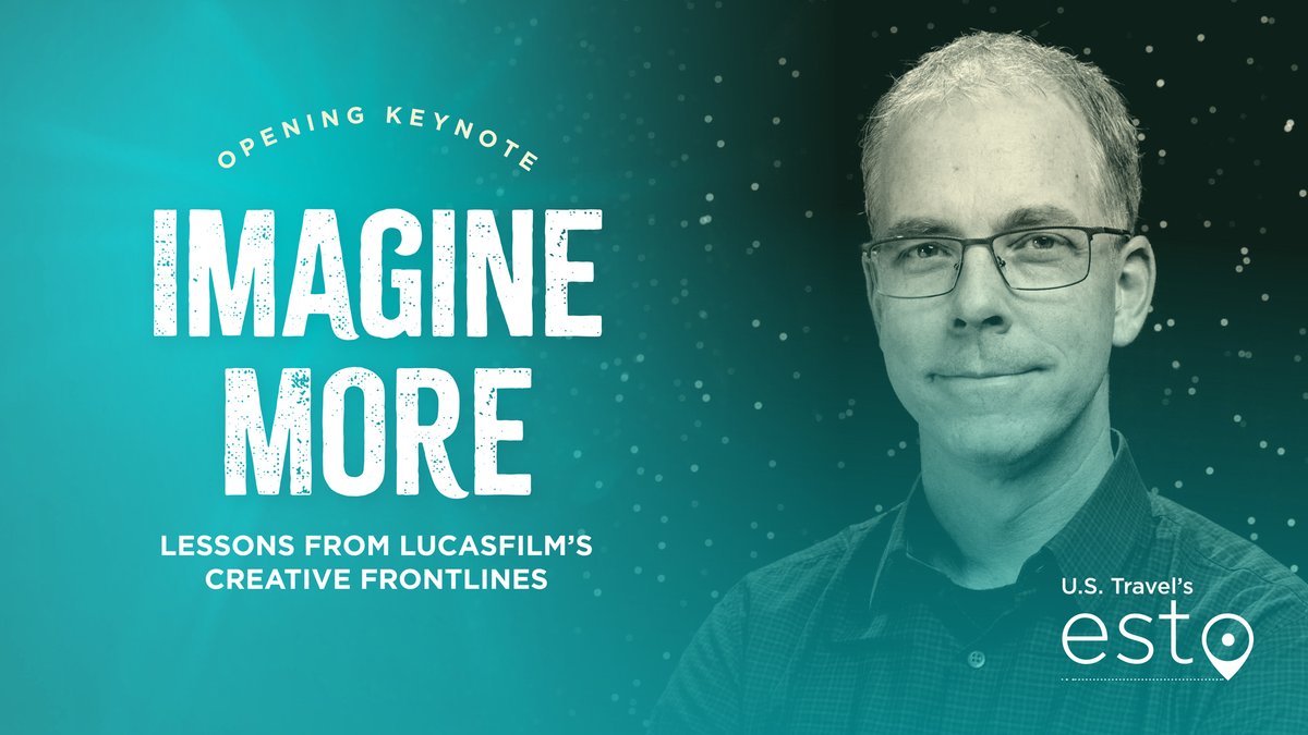 🎬 Behind every travel experience is a powerful story.

Kick off #ESTO2025 with Rob Bredow, Oscar-nominated VFX lead &amp; SVP at <a href="/Lucasfilm/">Lucasfilm</a>, on how bold ideas &amp; immersive tech can transform destination marketing.

Register now: bit.ly/4lpXmBD