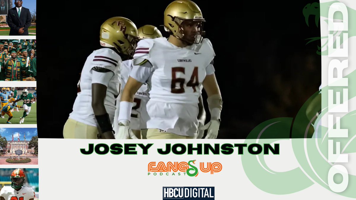 FSUS lineman Josey Johnston has been offered by Florida A&amp;M University! 

#FangsUp #FAMU #HBCU #HBCUdigital