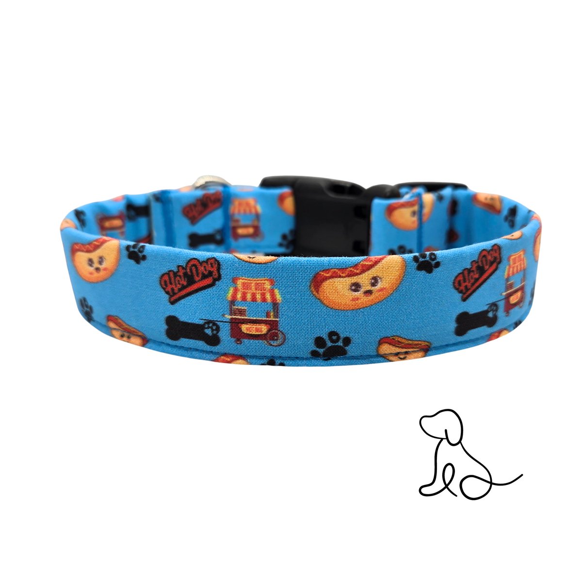 Paw-Some Hot Dog Delight! 🌭🐶 This playful dog collar &amp; bow tie is perfect for pups who relish the spotlight. Fun, foodie, and totally adorable!
#craftbizparty #DogLovers #twitterdogcommunity #SmallBusiness #epiconetsy 
designsbycristal.etsy.com/listing/174939…