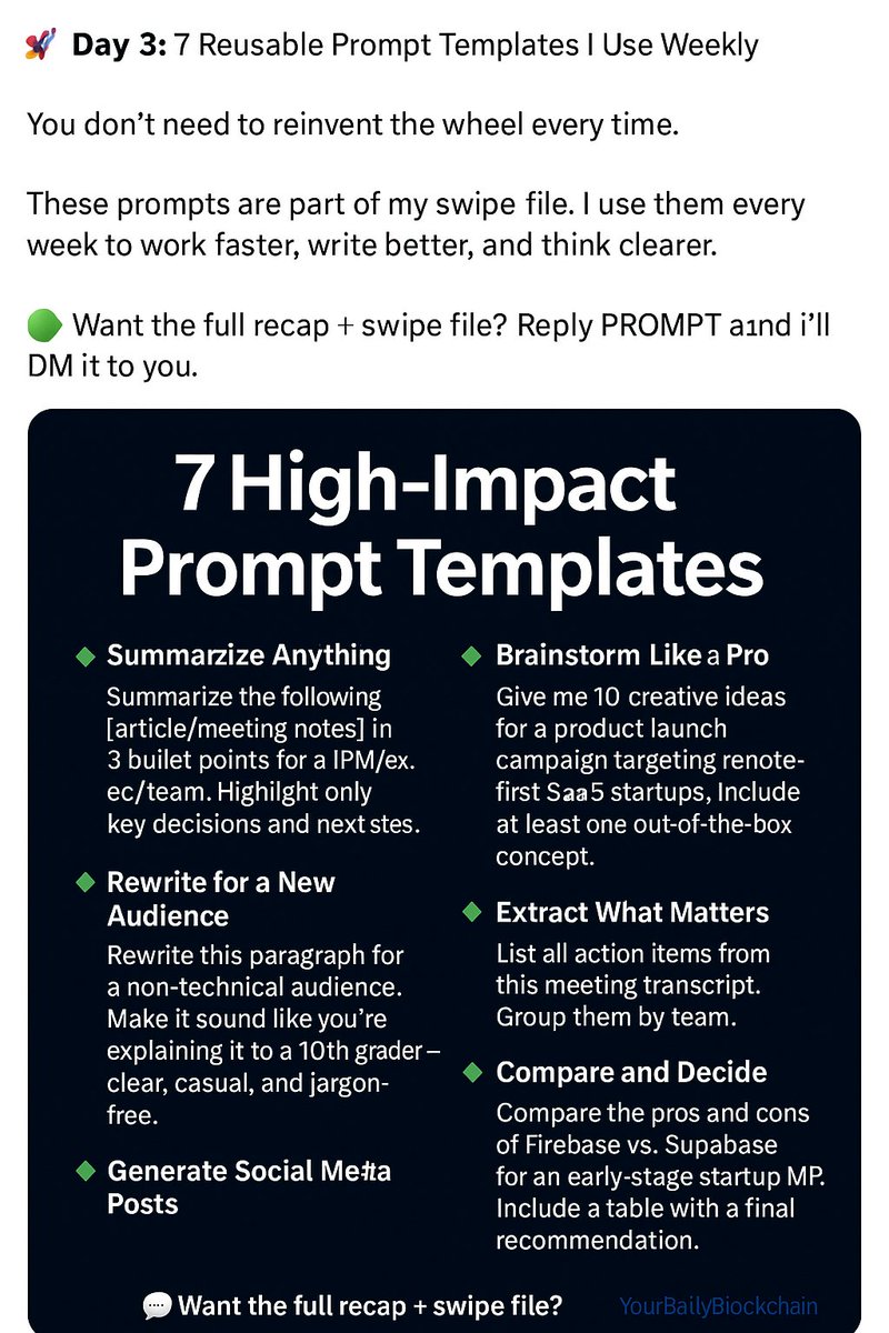 TodaysFinTech's tweet image. #promptengineering #AIforWork #yourdailyblockchain