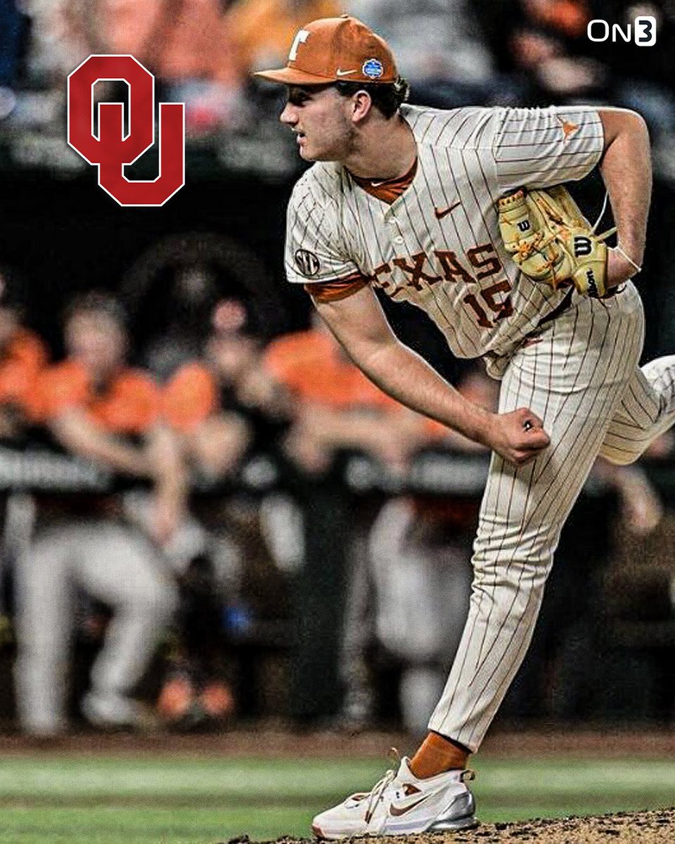 TransferPortal_'s tweet image. BREAKING: Texas transfer RHP Drew Rerick has committed to Oklahoma⭕️
on3.com/college/oklaho…