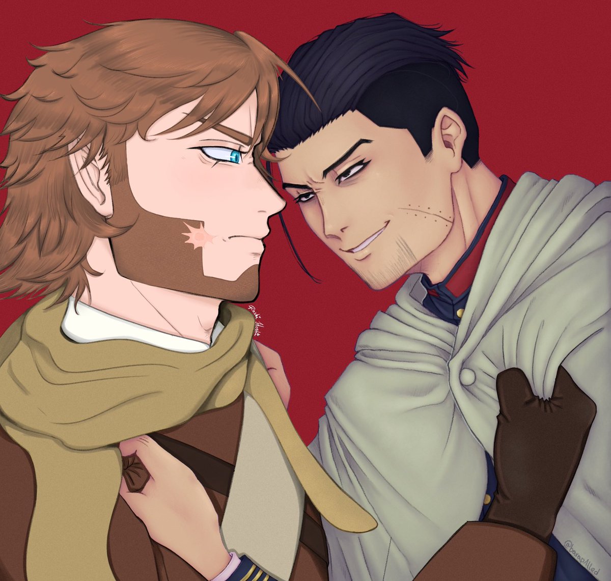 barap1lled's tweet image. #ゴールデンカムイ #goldenkamuy #vasio
At what point does rivalry turn into an obsession? 🎯
Collab with @Roshi_Hoshi
