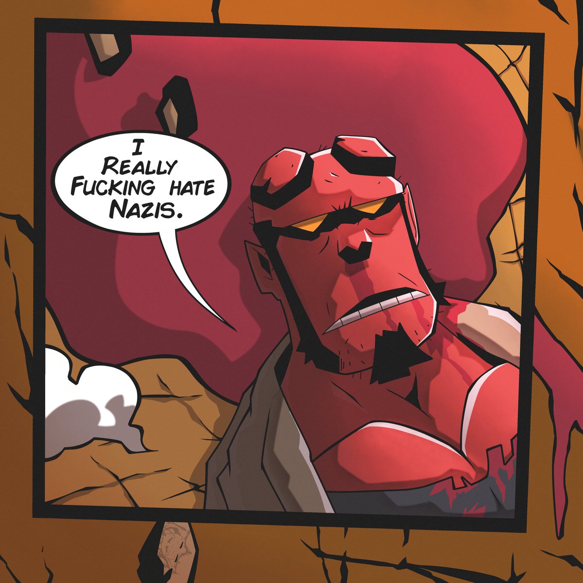 DaveyDboi's tweet image. Me too, Hellboy. 🔥

#Hellboy