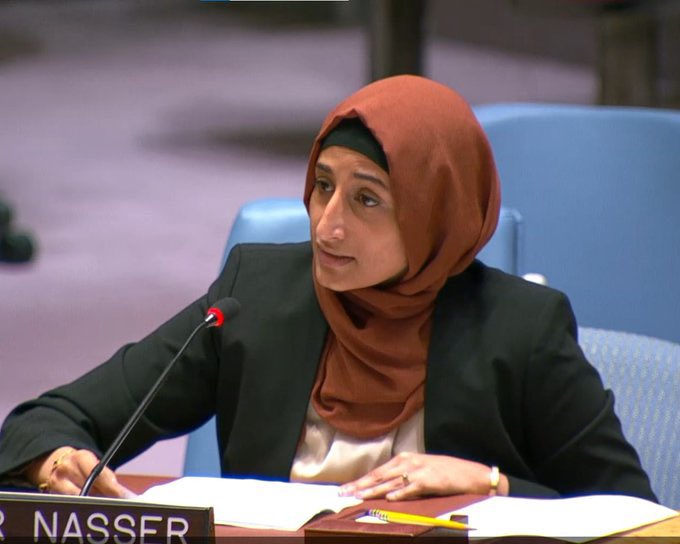 نطالب الرباعية الدولية والتحالف العربي 

ان تكون رئيس مجلس القيادة الرئاسي بدل #الثمانية_القرابيع 
الأخت سمر اليافعي