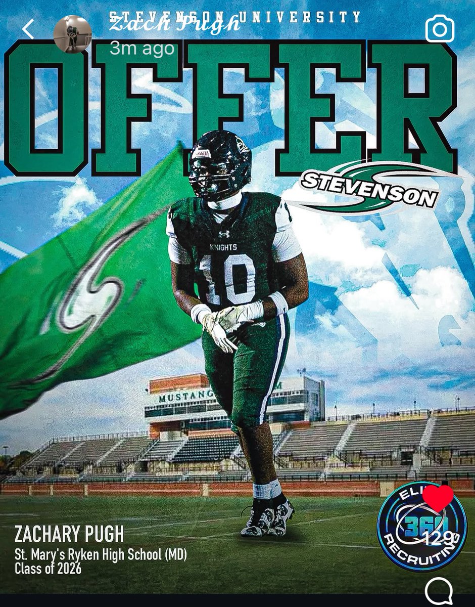 ZacharyPugh07's tweet image. I am blessed to receive another offer from Stevenson