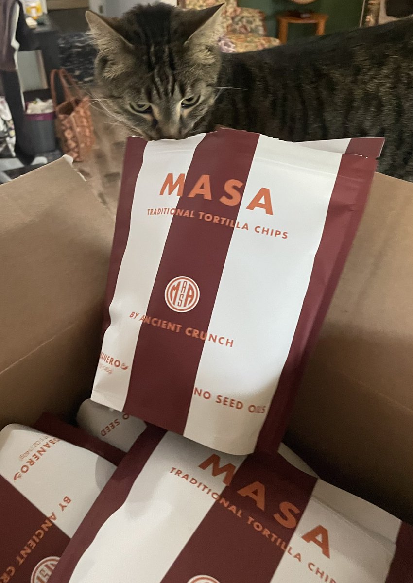 yeahrightgirlhg's tweet image. Bob and I are finally understanding the @Masa_Chips craze