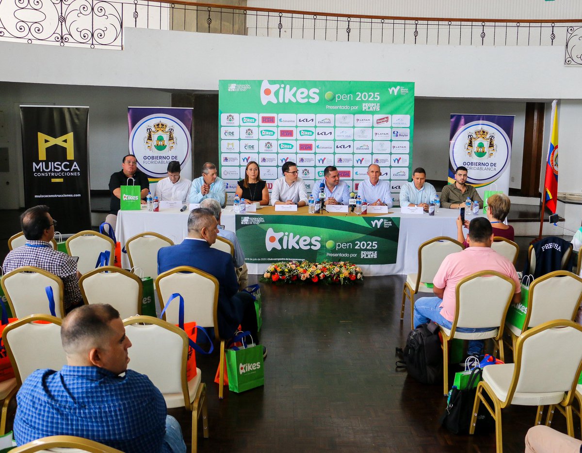 JoseFsanchezc's tweet image. ¡Somos sede!

Hoy ante los medios de comunicación presentamos el Kikes Open de Tenis 2025, que tendrá lugar en nuestra ciudad del 13 al 19 de julio. De este certamen deportivo hacemos parte junto a Huevos Kikes, People Plays y Club Campestre.