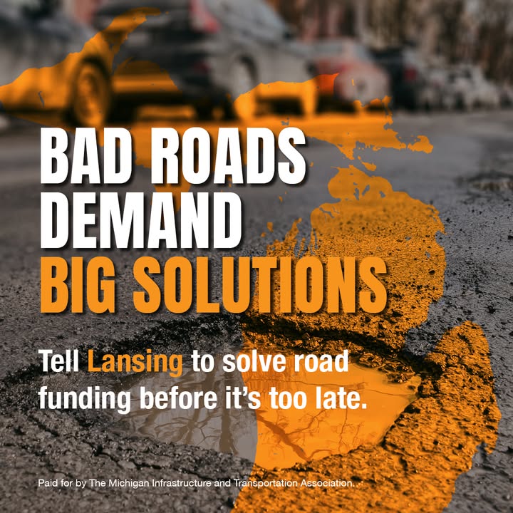 A long-term road funding plan will fix Michigan's deteriorating roads and bridges. It's time Lansing delivered. Tell your lawmakers you're done waiting: bit.ly/3RlA3v3