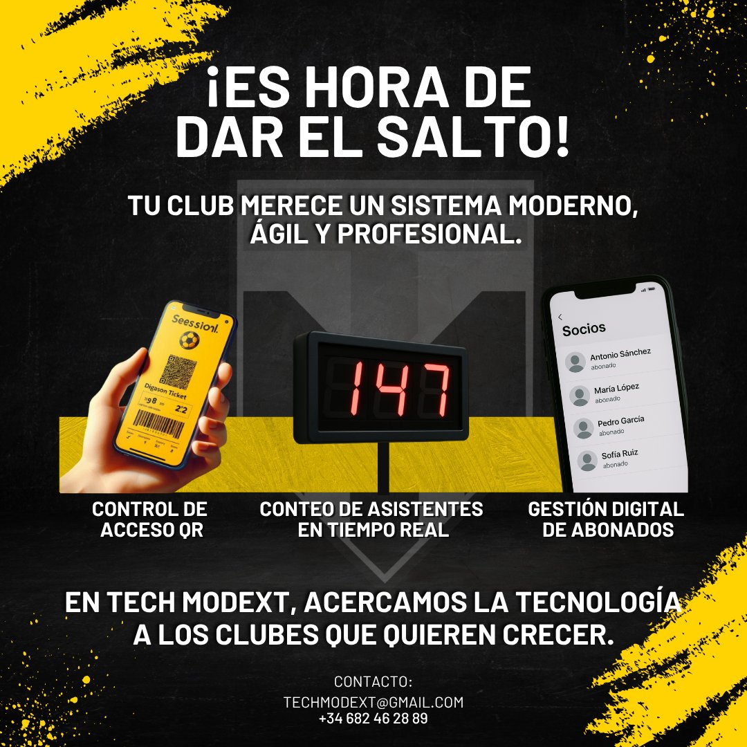 🤔 ¿Aún sigues picando los carnets de tus socios?

¡Da el salto y moderniza tú club!

Contáctanos para obtener más información. 📩📞