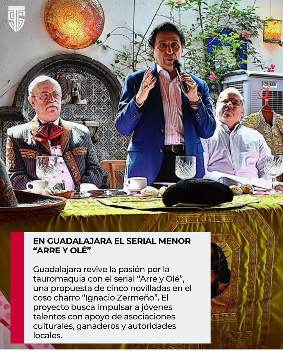 🐂 ¡Regresa la emoción taurina a Guadalajara!
Cinco festejos, un coso emblemático y jóvenes con hambre de gloria.
Conoce todo sobre el nuevo serial “Arre y Olé”

👉 Aquí los detalles → titansports.international/serial-arre-y-…

#ArreYOlé #Novilladas #FiestaBrava #TauromaquiaMexicana #Jalisco