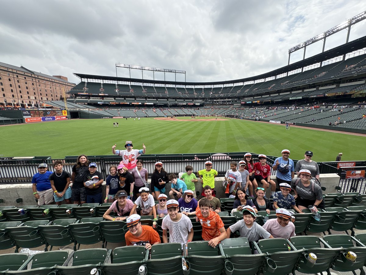 Spent the day in the Bird Bath at the Orioles game, hbu 

#OFCSummerCampTrips