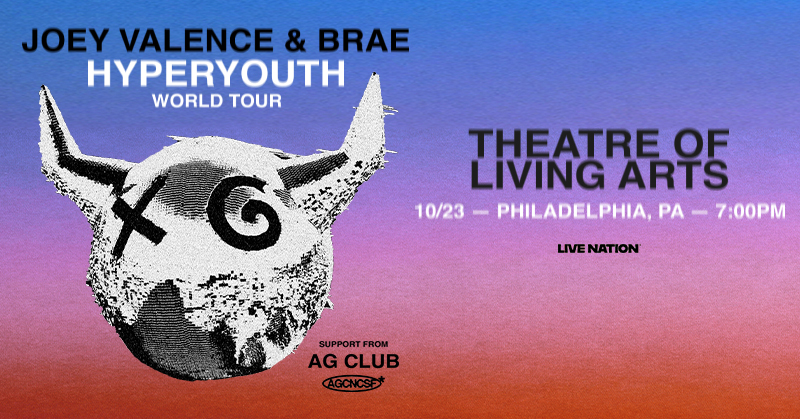 🪐 Just announced: Joey Valence &amp; Brae at the TLA on October 23!

⏳ Presale is live 7/16 at 12:00 pm with code: LIGHTS. Tickets on sale at 7/18 10 am

🎟 livemu.sc/4lMGLr0