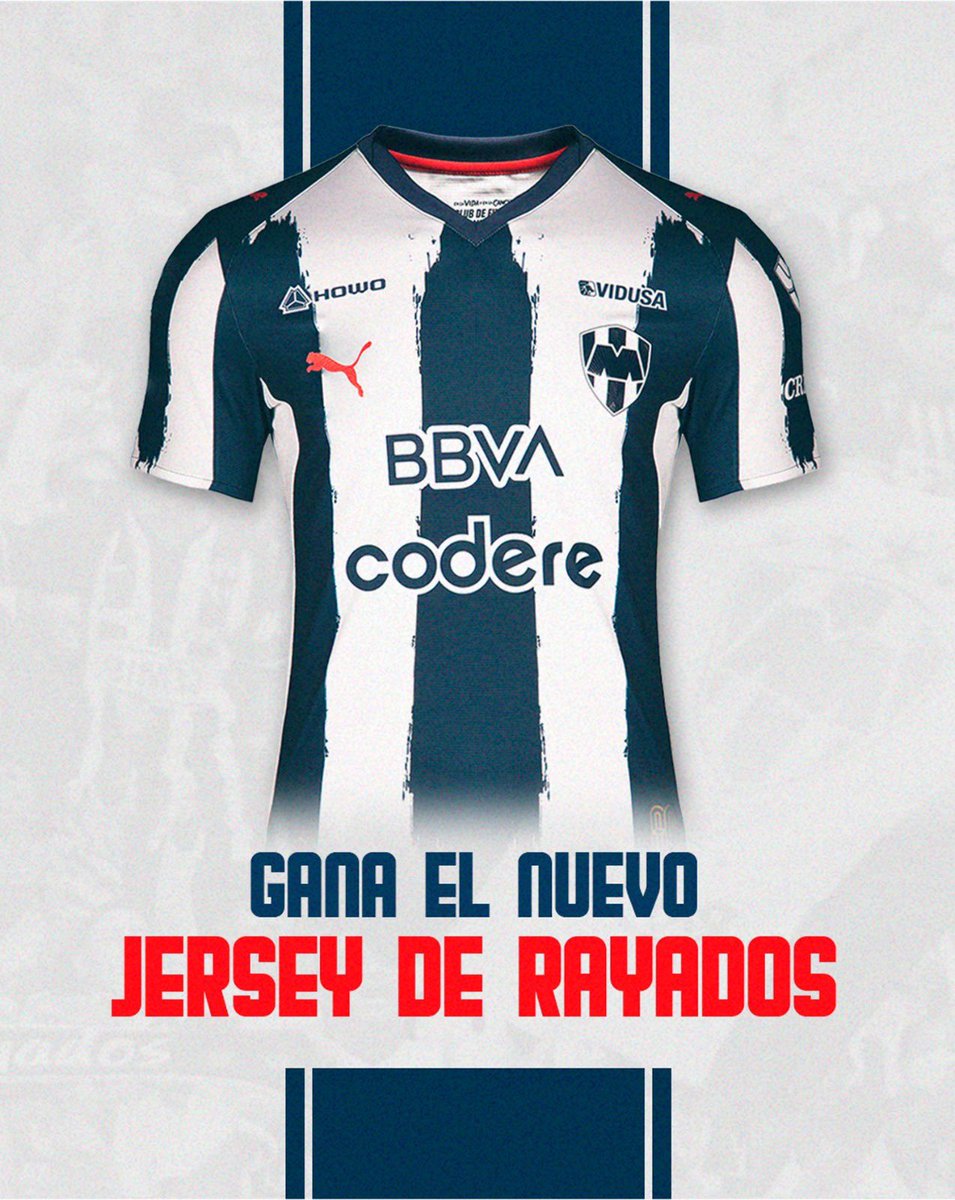 VIDUSA te regala el nuevo jersey de Rayados 🤩🇫🇮

Sigue los pasos para participar:

📲 Sigue la cuenta: <a href="/vidusacasas/">VIDUSA</a>
👍 Da like a este tweet 
🔁 RT 
👥 Menciona a un amigo

El ganador se dará a conocer el 17 de julio.

*Aplican restricciones*