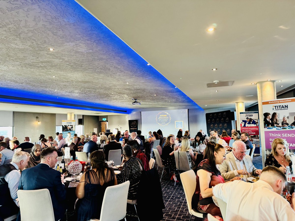 It’s a packed house at the #TitanAwards 🏆 Staff and partners from across the network have come together to celebrate at the Park Regis. Huge shoutout to <a href="/Wesleyan/">Wesleyan</a> for sponsoring the event again this year!