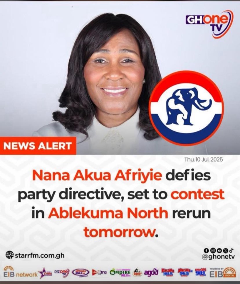So almost 7 Months this Ablekuma north no get MP? 
Anyways who wins the rerun tomorrow ?