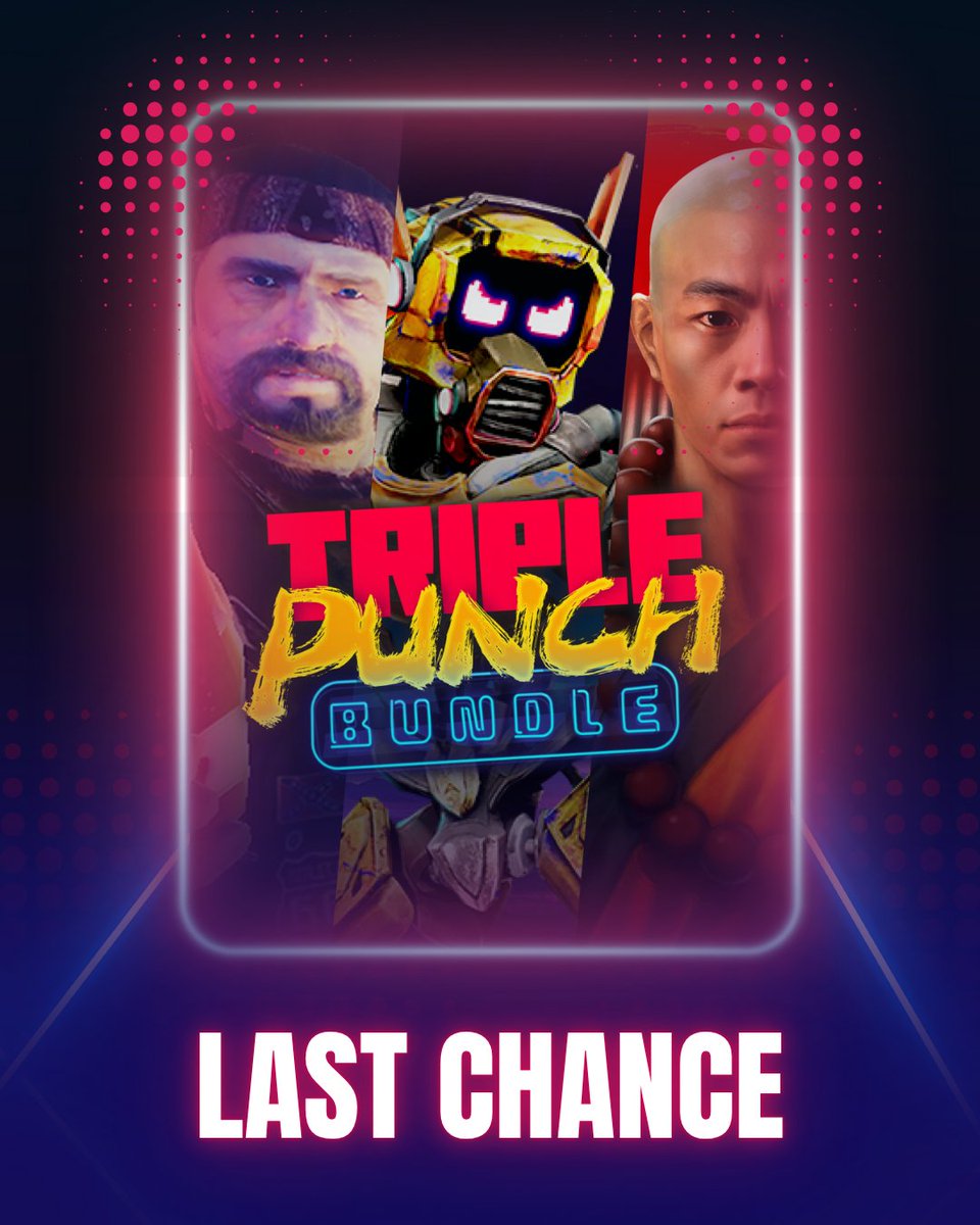 There's only a short time left before the bundle is gone — have you gotten it yet?

meta.com/experiences/tr…

#DragonFist #DragonFistVR #VR #VRFighting #VRKungFu