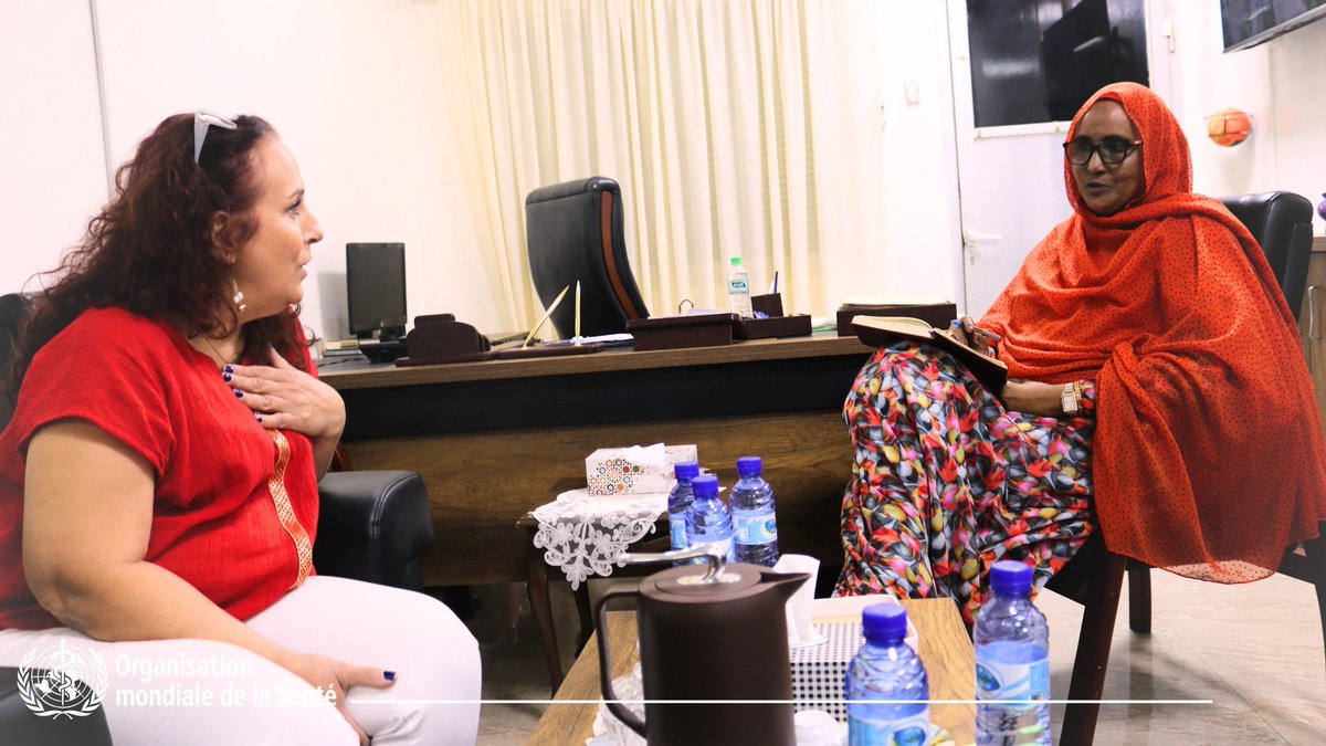 WHO Djibouti (@whodjibouti) on Twitter photo 🤝 Visite de <a href="/Joumanahermes/">Joumana Hermes</a> à l’ <a href="/UNFDJ/">Union Nationale des Femmes Djiboutiennes - UNFD</a> :
Un partenariat solide pour avancer la santé des femmes, et avancer le leadership des femmes pour la santé des enfants et des communautés à Djibouti.
#SantéPourTous #FemmesEngagées
<a href="/WHOEMRO/">WHO Regional Office for the Eastern Mediterranean</a>
@Ministredelafe1 🤝 Visite de <a href="/Joumanahermes/">Joumana Hermes</a> à l’ <a href="/UNFDJ/">Union Nationale des Femmes Djiboutiennes - UNFD</a> :
Un partenariat solide pour avancer la santé des femmes, et avancer le leadership des femmes pour la santé des enfants et des communautés à Djibouti.
#SantéPourTous #FemmesEngagées
<a href="/WHOEMRO/">WHO Regional Office for the Eastern Mediterranean</a>
@Ministredelafe1