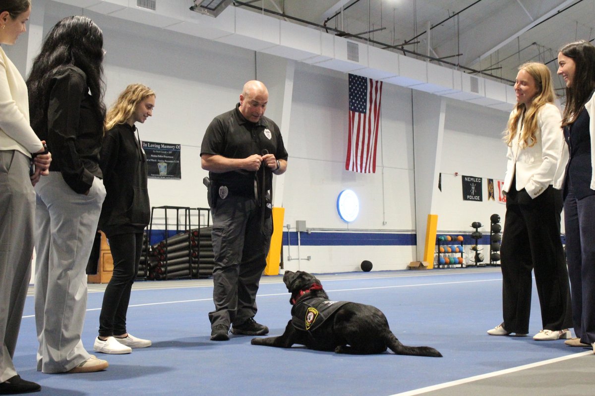 EOPSS's tweet image. Yesterday, the EOPSS Summer Interns got an inside look at how Massachusetts prepares its future public safety professionals. During a visit to the @MassMPTC's Lynnfield facility, interns observed recruit classroom instruction, met service dogs, and participated in hands-on…
