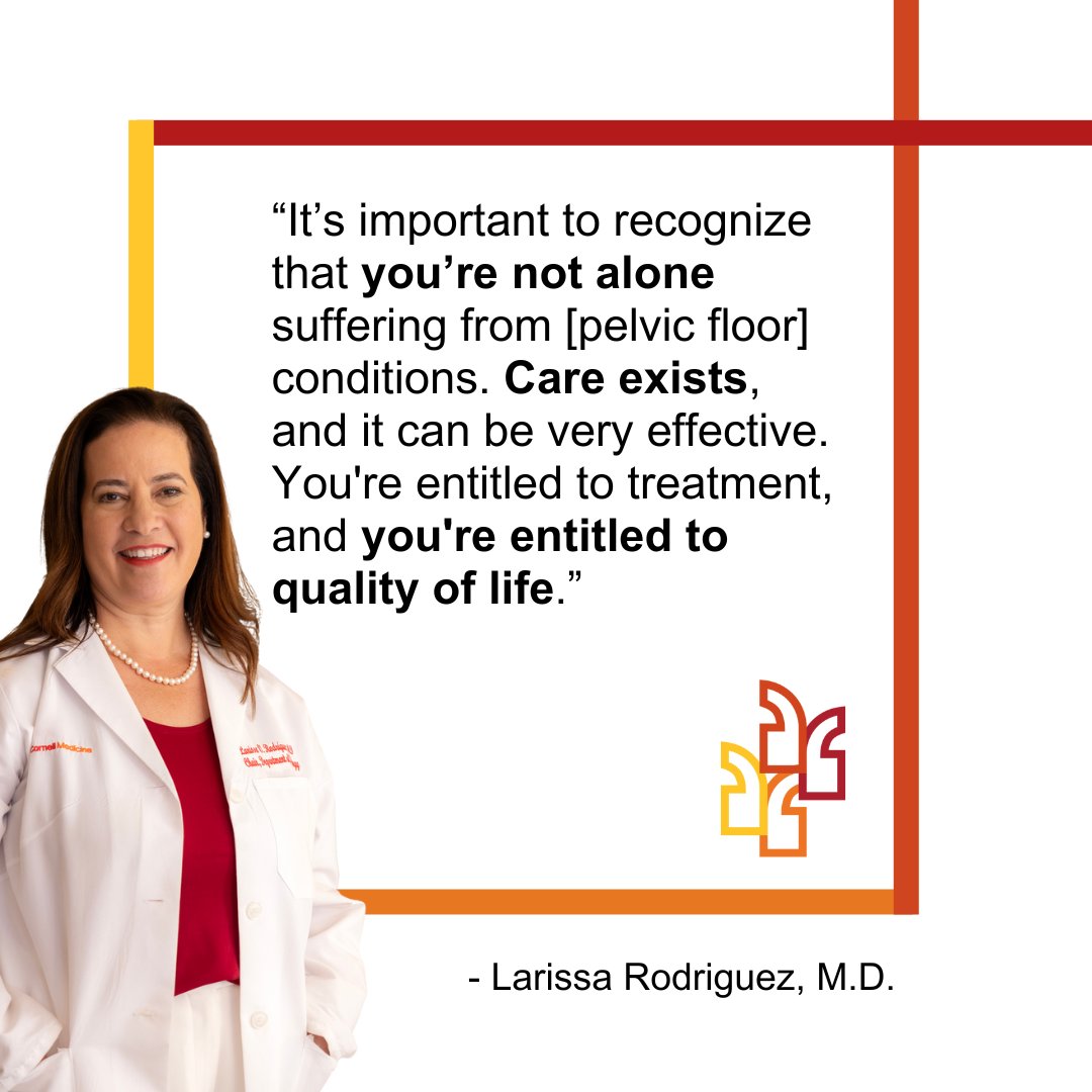 Weill Cornell Medicine Urology (@wcmurology) on Twitter photo Dr. Larissa Rodriguez (<a href="/RodriguezMDUrol/">Dr.Larissa Rodriguez</a>) shares insights on female pelvic health in a recent <a href="/WeillCornell/">Weill Cornell Medicine</a> Patient Care Blog—covering pelvic floor disorders, risk factors, symptom relief and treatment options.
Read more: bit.ly/40bPfzG Dr. Larissa Rodriguez (<a href="/RodriguezMDUrol/">Dr.Larissa Rodriguez</a>) shares insights on female pelvic health in a recent <a href="/WeillCornell/">Weill Cornell Medicine</a> Patient Care Blog—covering pelvic floor disorders, risk factors, symptom relief and treatment options.
Read more: bit.ly/40bPfzG