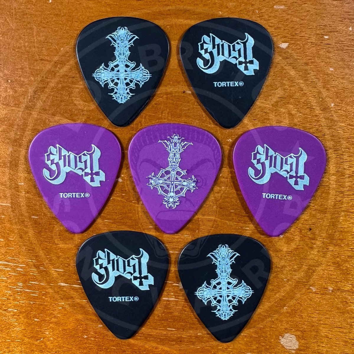 Lou Brutus (@loubrutus) on Twitter photo GHOST PICKS! Behold! For you see before thine very eyes, sacred relics of the music world. Verily, they are <a href="/thebandGHOST/">Papa V Perpetua</a> guitar picks secured backstage at the opening show of the SKELETOUR in Baltimore MD at <a href="/CFGBankArena/">CFG Bank Arena</a>. #ghost #thebandghost #skeletour GHOST PICKS! Behold! For you see before thine very eyes, sacred relics of the music world. Verily, they are <a href="/thebandGHOST/">Papa V Perpetua</a> guitar picks secured backstage at the opening show of the SKELETOUR in Baltimore MD at <a href="/CFGBankArena/">CFG Bank Arena</a>. #ghost #thebandghost #skeletour