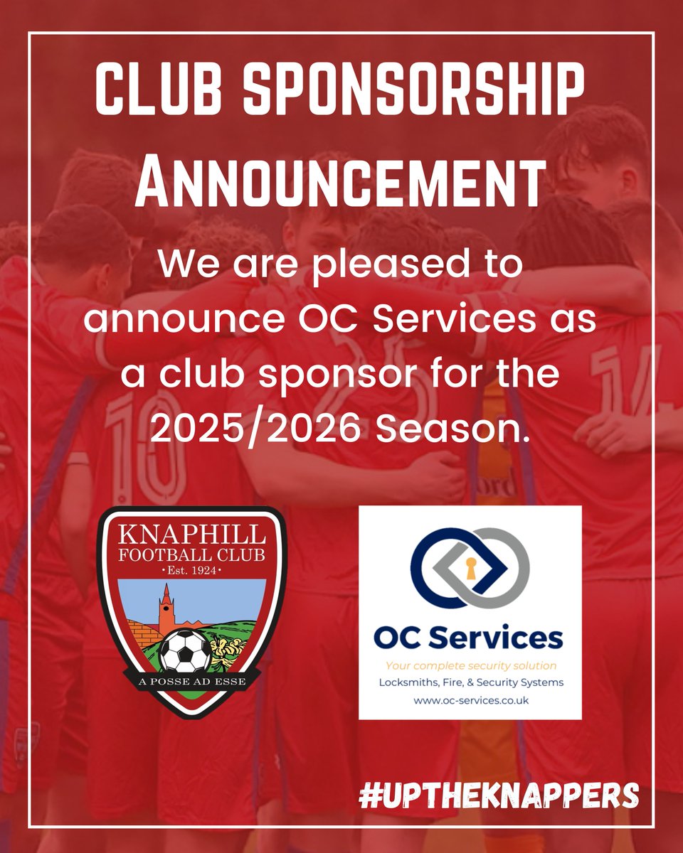 🛠 WELCOME, OC SERVICES! 🔴⚪

We’re delighted to welcome OC Services as a new sponsor for the 2025/26 season.

Based locally, OC Services provide expert electrical and fire safety solutions, with a trusted track record working across residential, commercial, and industrial