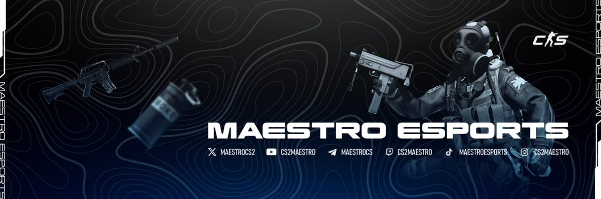 You can follow us not only on X but also on other platforms:  

• t.me/maestrocs
• twitch.tv/cs2maestro
• youtube.com/@cs2maestro 
• tiktok.com/@maestroesports
• instagram.com/cs2maestro

Join us everywhere so you don't miss anything interesting 🩶