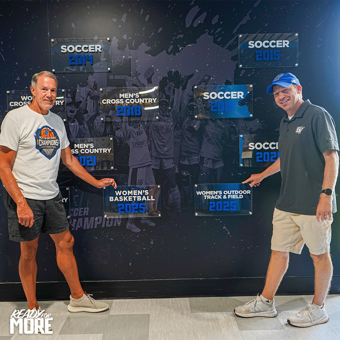 GVSU Lakers (@gvsulakers) on Twitter photo Jerry Baltes (@gvsuxctf) and Mike Williams (<a href="/gvsuwbb/">GVSU Women's Basketball</a>) introduce the newest update to our National Championship wall, but it's nothing new for the Lakers. ๐
We're ๐ฅ๐๐๐๐ฌ ๐๐ข๐ฅ ๐ ๐ข๐ฅ๐.
#ReadyForMore | #AnchorUP Jerry Baltes (@gvsuxctf) and Mike Williams (<a href="/gvsuwbb/">GVSU Women's Basketball</a>) introduce the newest update to our National Championship wall, but it's nothing new for the Lakers. ๐
We're ๐ฅ๐๐๐๐ฌ ๐๐ข๐ฅ ๐ ๐ข๐ฅ๐.
#ReadyForMore | #AnchorUP