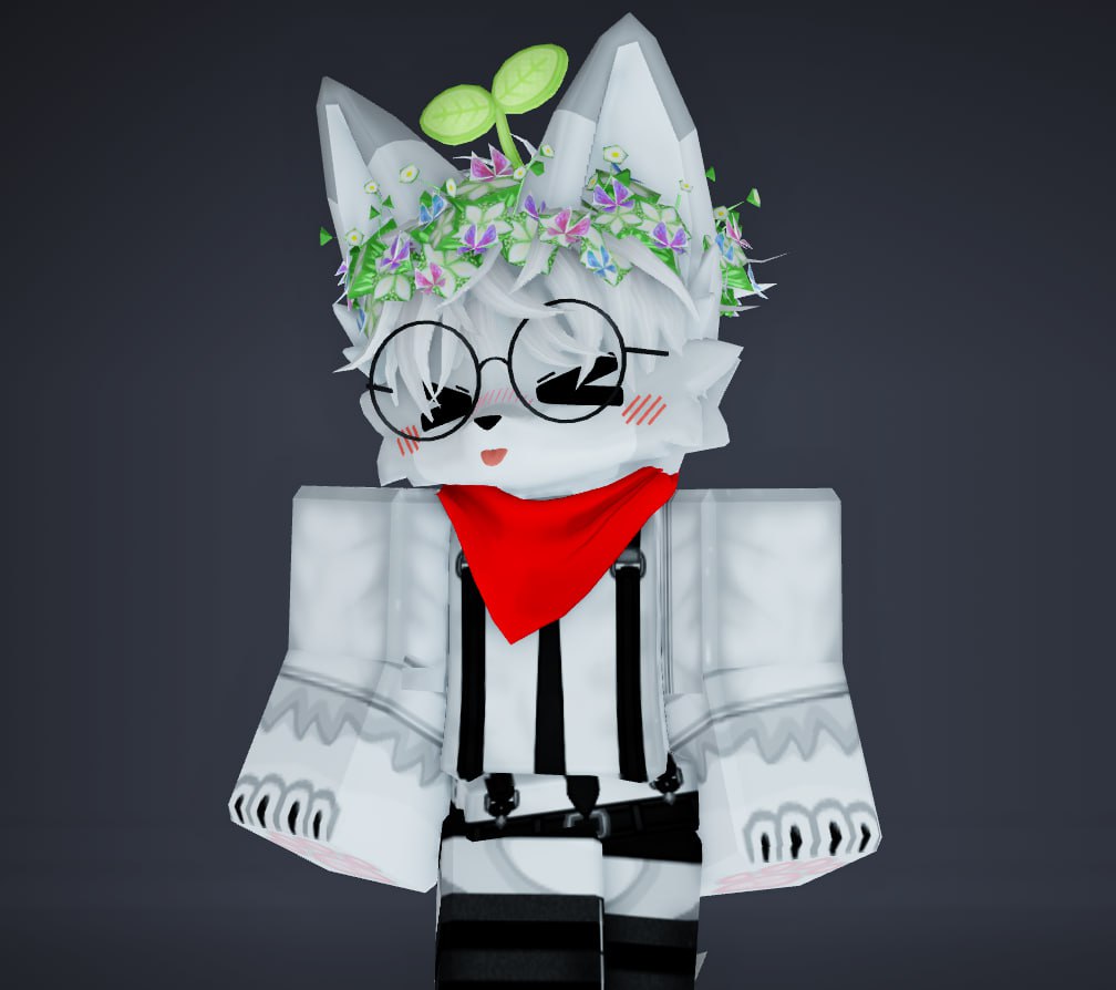 🌸 Look at this little fox, its cheeks are all rosy ❤️ so cute 🌸

#ROBLOX #kemono #robloxart