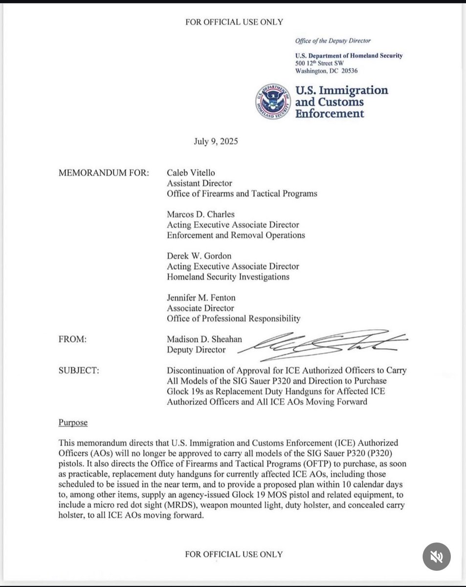 christianfiveoh's tweet image. Just a few months ago people had a conniption when I said the Sig P320 should not be used in church security. I can’t believe it took Homeland Security this long to ditch that gun. Hopefully the military is next