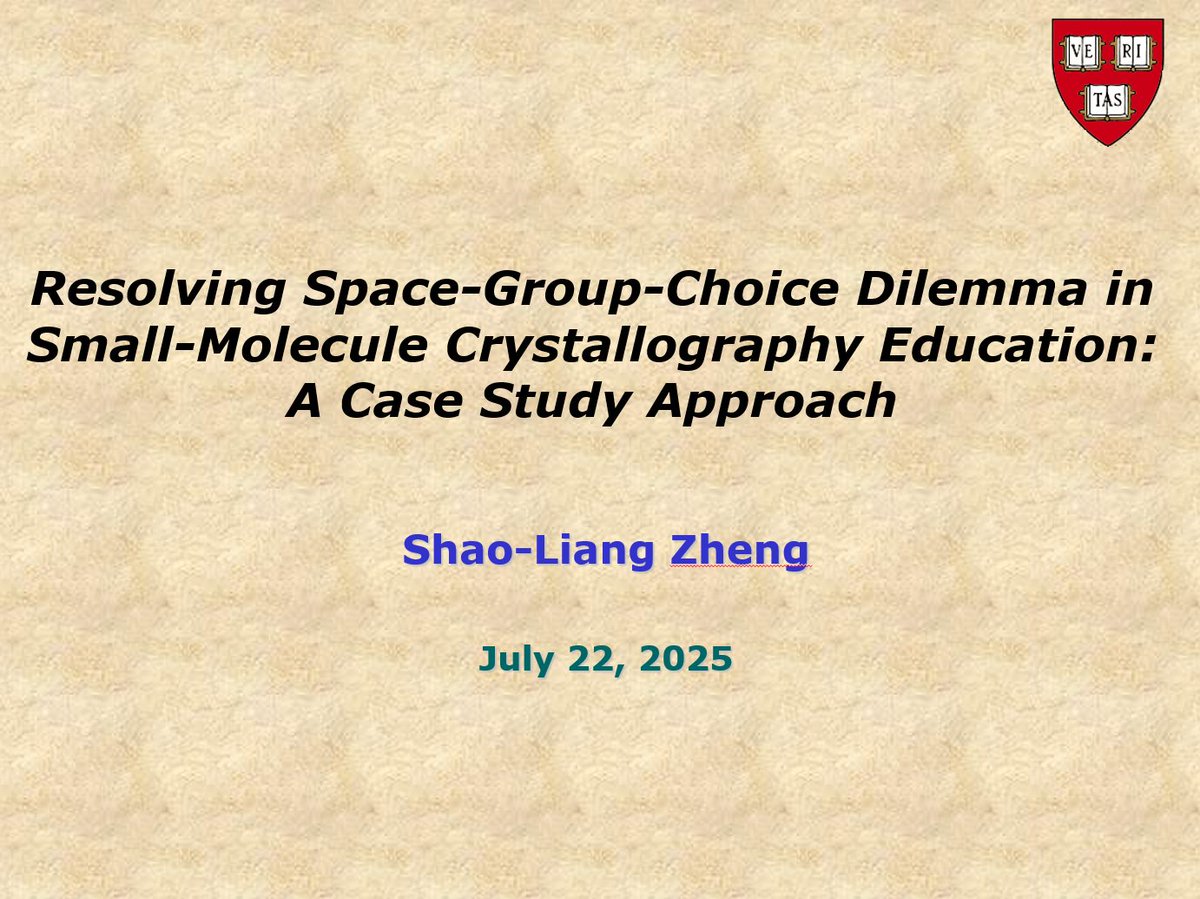 shaoliangzheng's tweet image. Preparing a presentation for #ACA2025 "Engaging Students with Crystallography" session to share our #Insights& #BestPractices for chemistry #undergraduate& #graduate @HarvardCCB 🥳doi.org/10.1021/acs.jc… @ACSPublications @ACAxtal @IUCr #crystallography #education #Twin #disorder