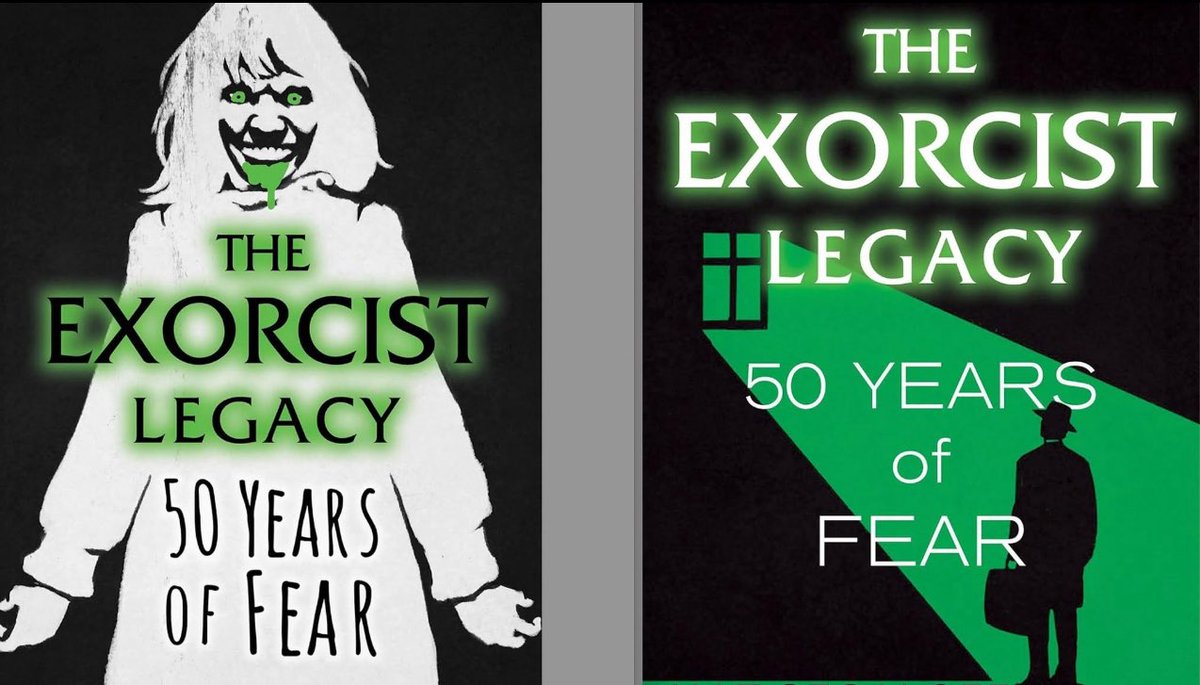 Dropping on July 29 is the revised edition in paperback of my client Nat Segaloff's book THE EXORCIST LEGACY: 50 Years of Fear. On the left is the hardcover cover - which cover do you prefer?