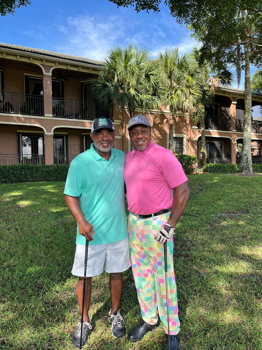 Great teaming up with Coach Jeep Hunter at the Simmons Boys Foundation golf tournament.