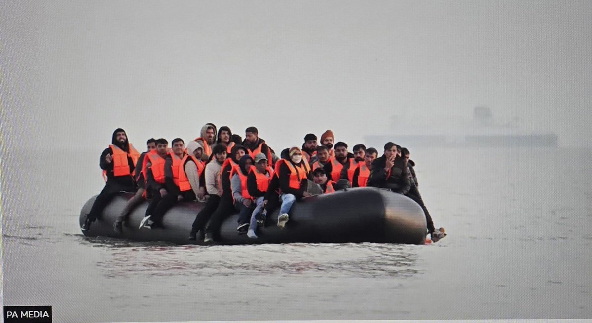 Here's another boat load of those 'mainly women and children'  that Darren Jones MP told us about at Question Time.