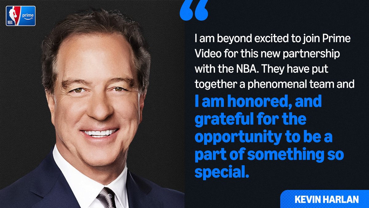 PrimeSportsPR's tweet image. Beyond thrilled to welcome Kevin Harlan to our team! π
@NBAonPrime
#NBAonPrime π