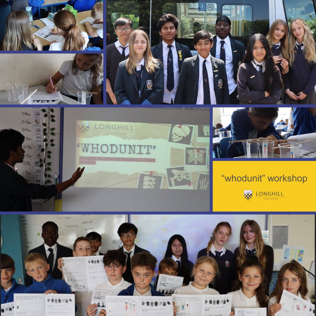 The “whodunit” workshop—designed entirely by the Science Student Leaders —challenged <a href="/WoodingdeanPS/">WoodingdeanPrimary</a> to solve the mystery of who stole Miss Wilson’s biscuits!

Read about it here: longhill.org.uk/2025/07/buddin…

#LonghillHighSchool #aspiration #science #forensicscience